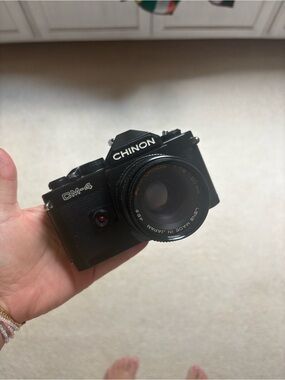 Chinon CM-4 35mm Film Camera - vintage Black camera